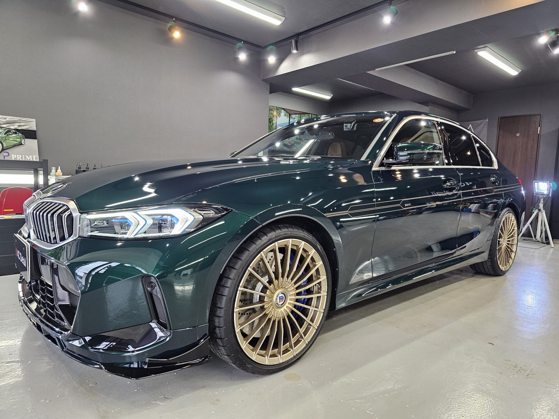 ALPINA B3GT アルピナ 新車 仕上げ フィルム・コーティング前の下地処理
