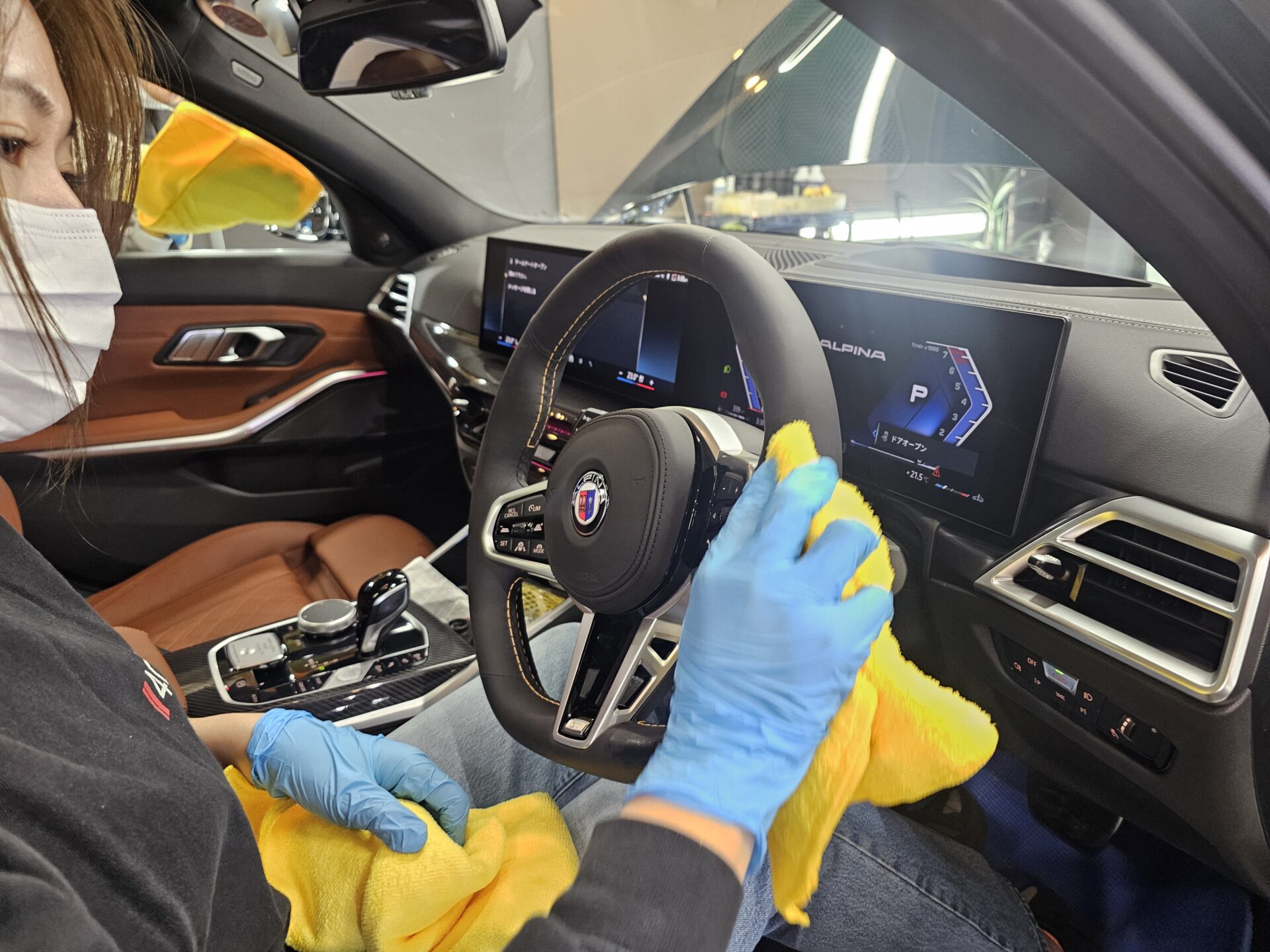 ALPINA B3GT アルピナ 新車 内装細部クリーニング