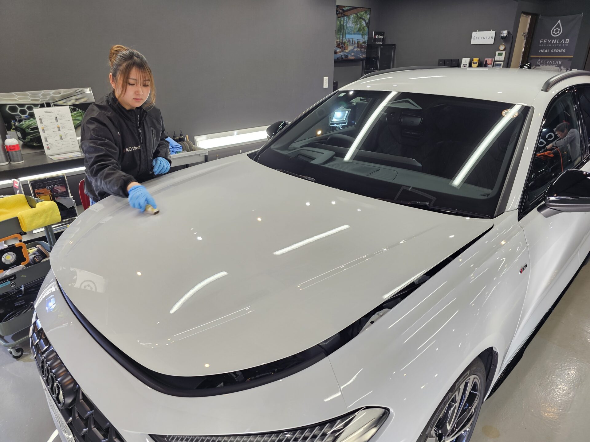 Audi A5Avant new ジーテクニックセラミックコーティング塗布