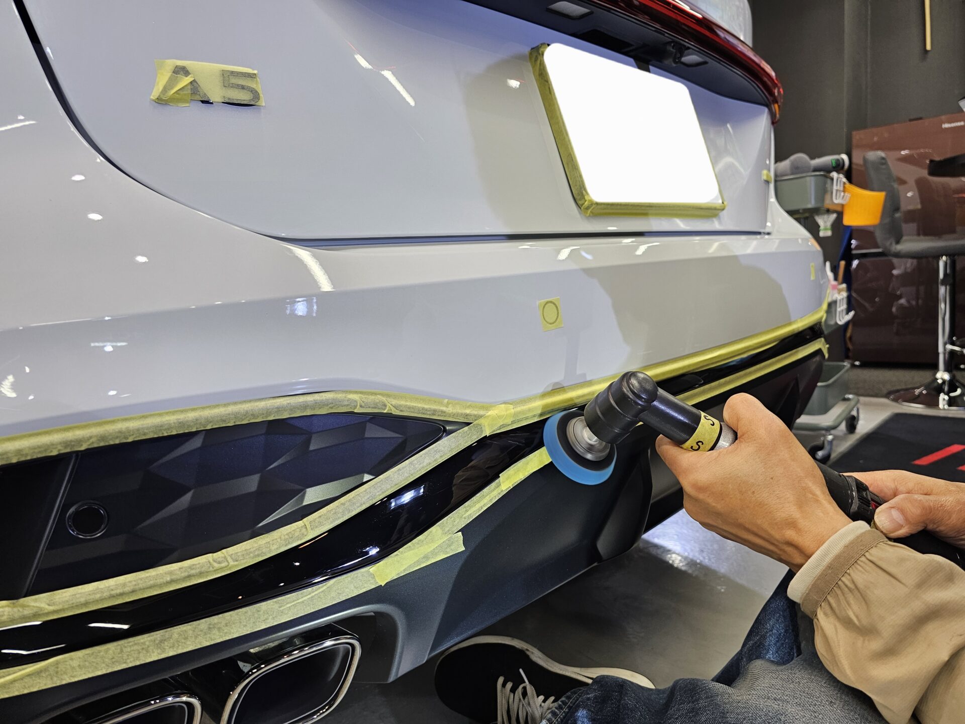 Audi A5Avant new 細かなパーツも磨き処理