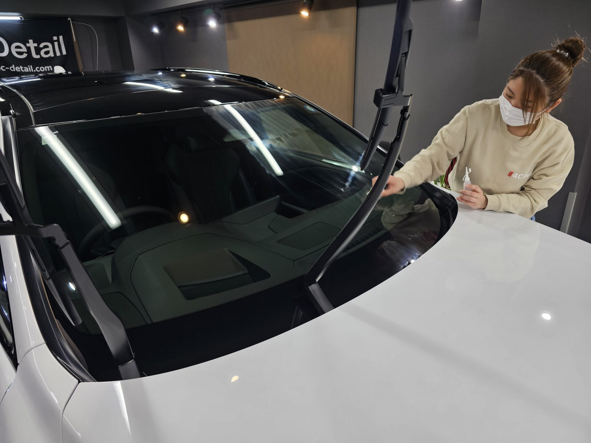 LEXUS RX500 フロントガラスコーティング塗布