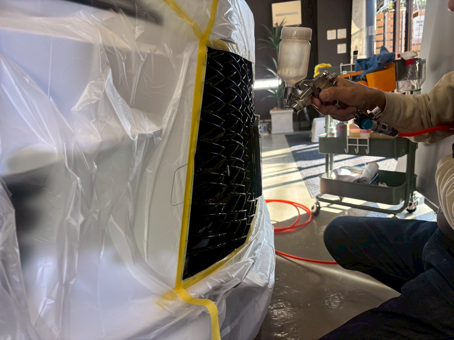 LEXUS RX500 フロントグリルコーティング