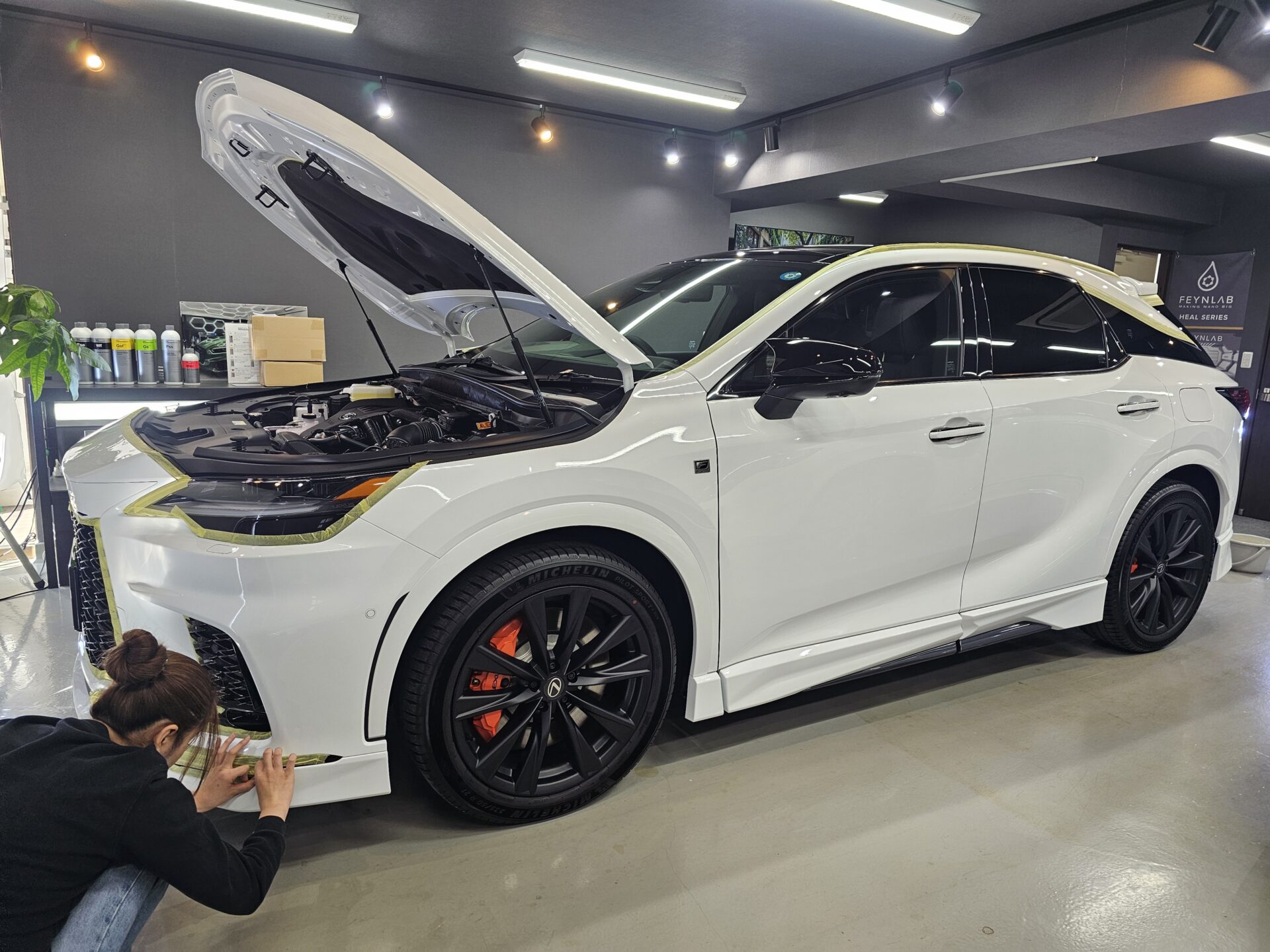 LEXUS RX500 磨き マスキング