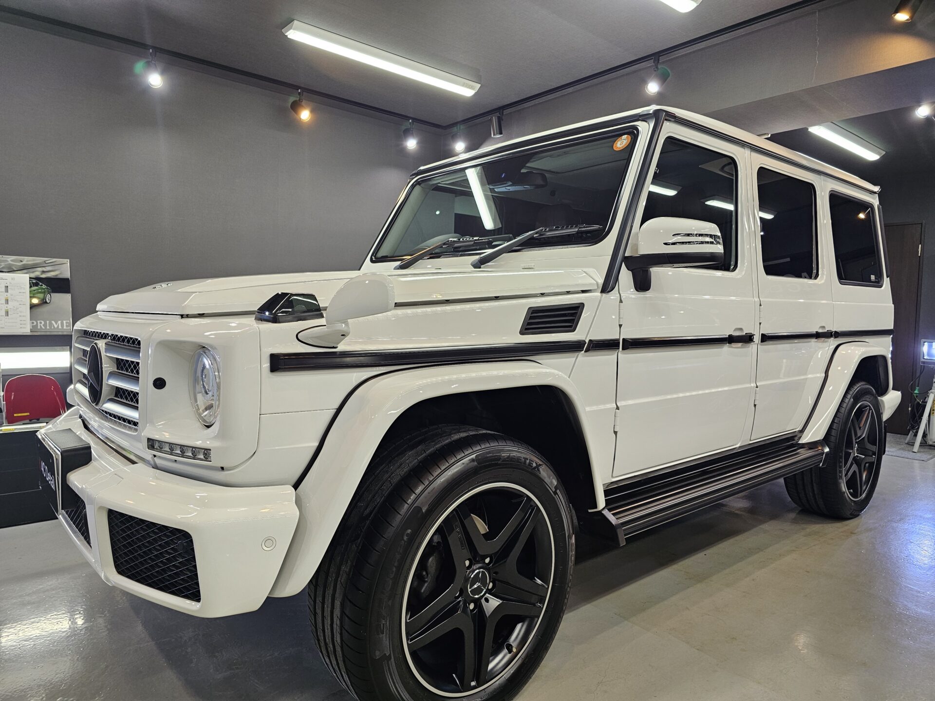 2017年式メルセデスベンツG350d(W463) 4Cプレミアムガラスコーティング&室内レザーシートクリーニング他 横浜市青葉区