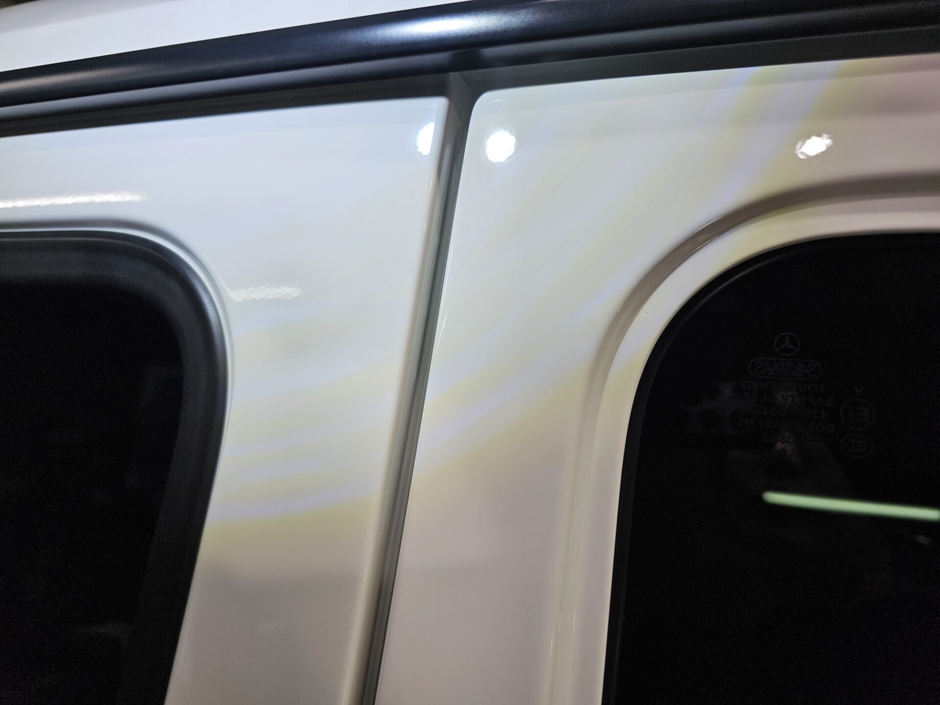 MB G350d(W463) コーティング拭き残し除去