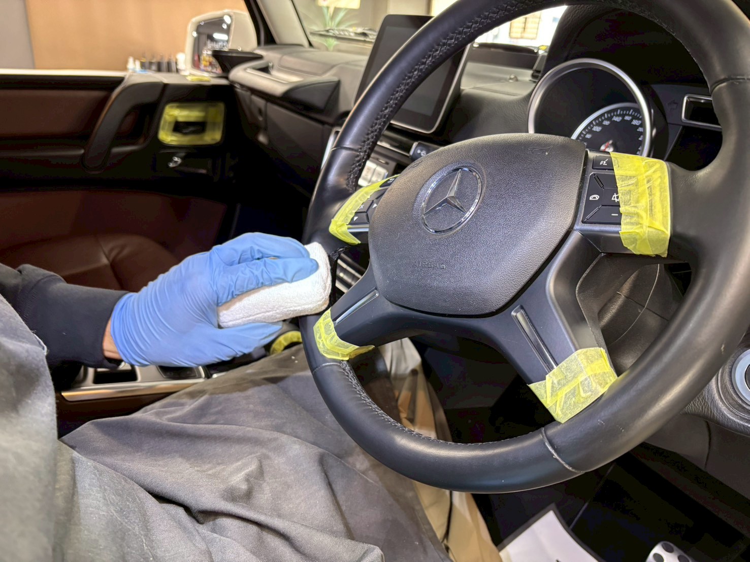 MB G350d(W463) レザーコーティング