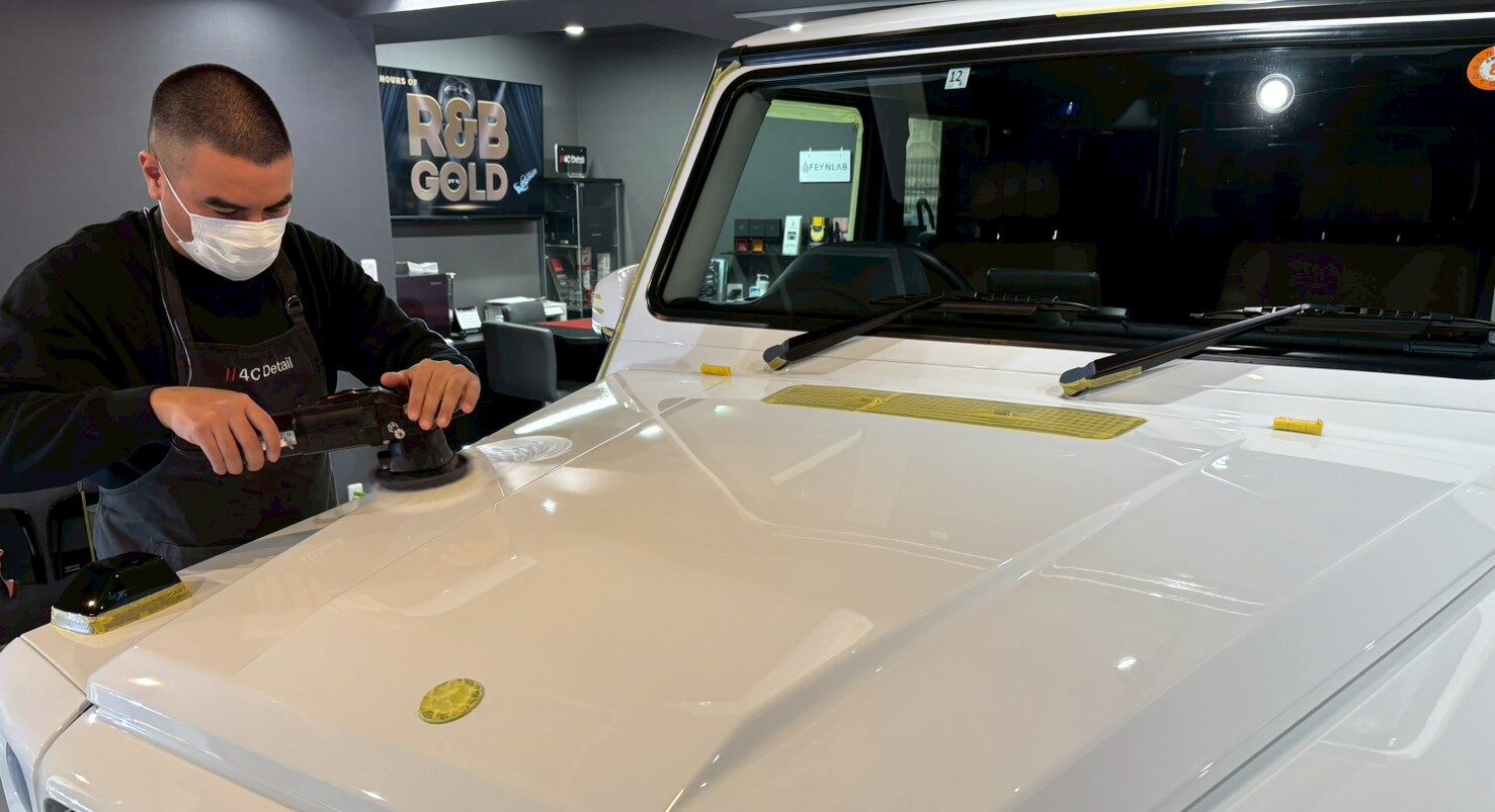 MB G350d(W463) 磨き 下地処理