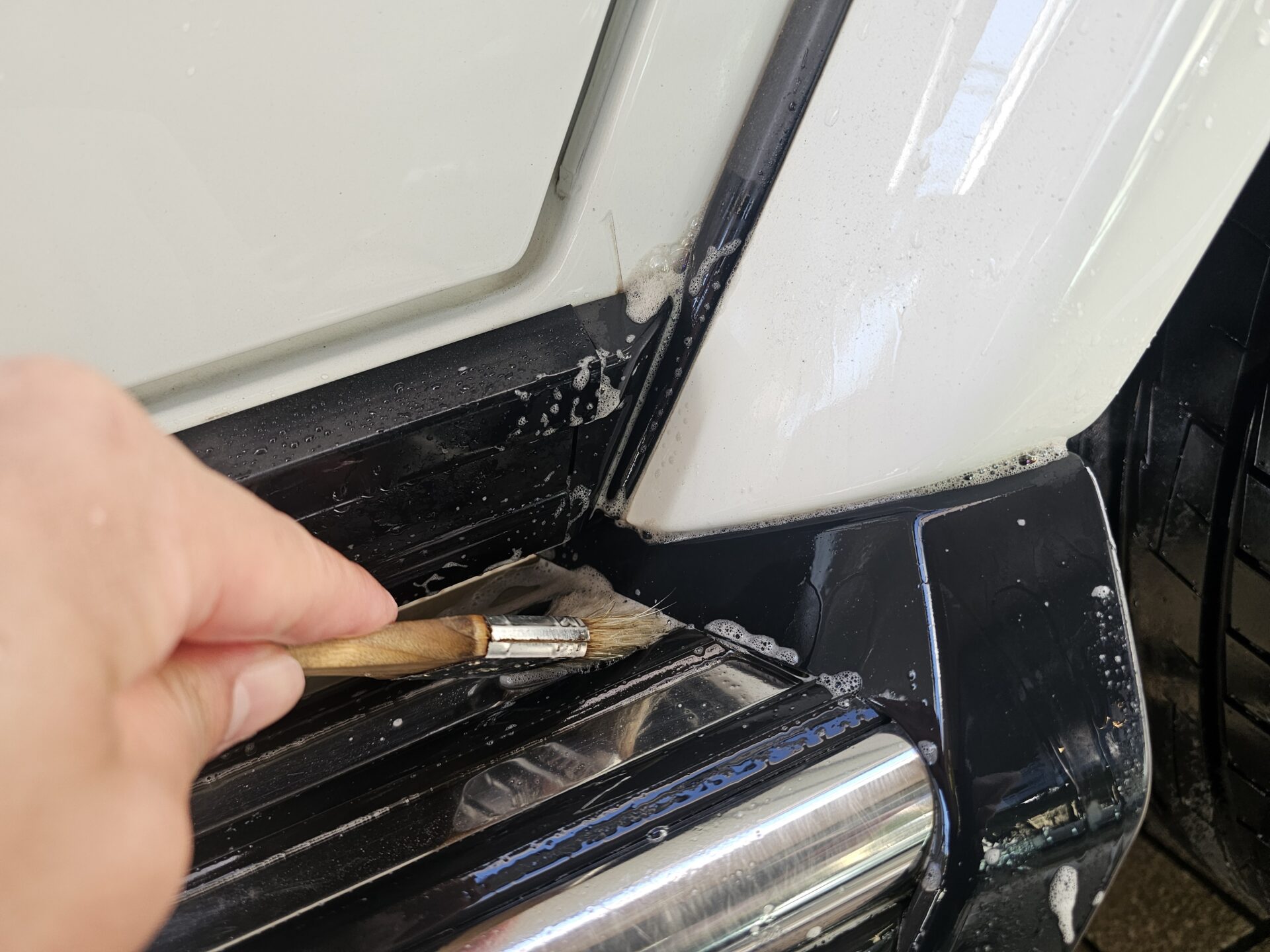 MB G350d(W463) 細部洗浄