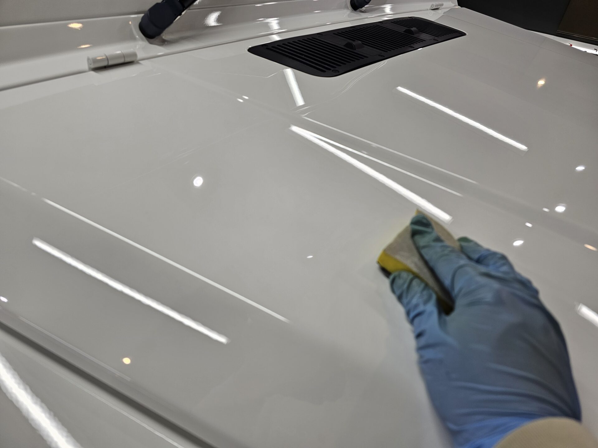 MB G350d(W463) 鉄粉除去作業