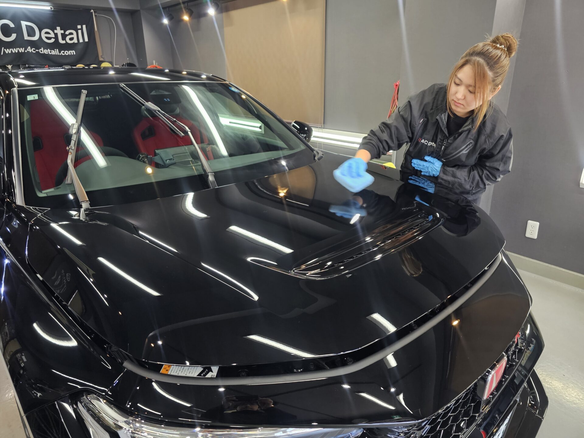 ホンダシビックタイプR FL5 サーブフェイスセラミックコーティング塗布