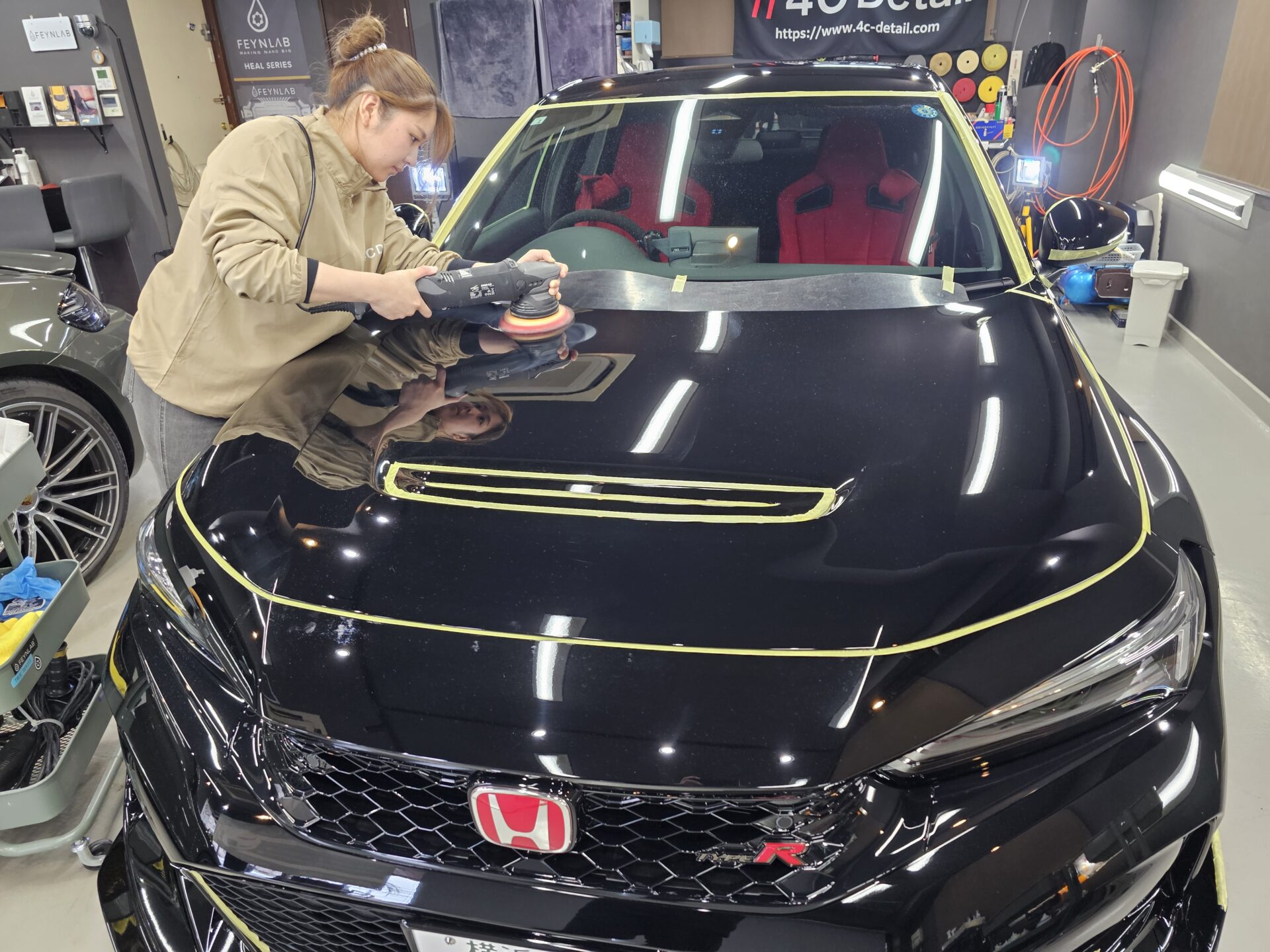 ホンダシビックタイプR FL5 磨き