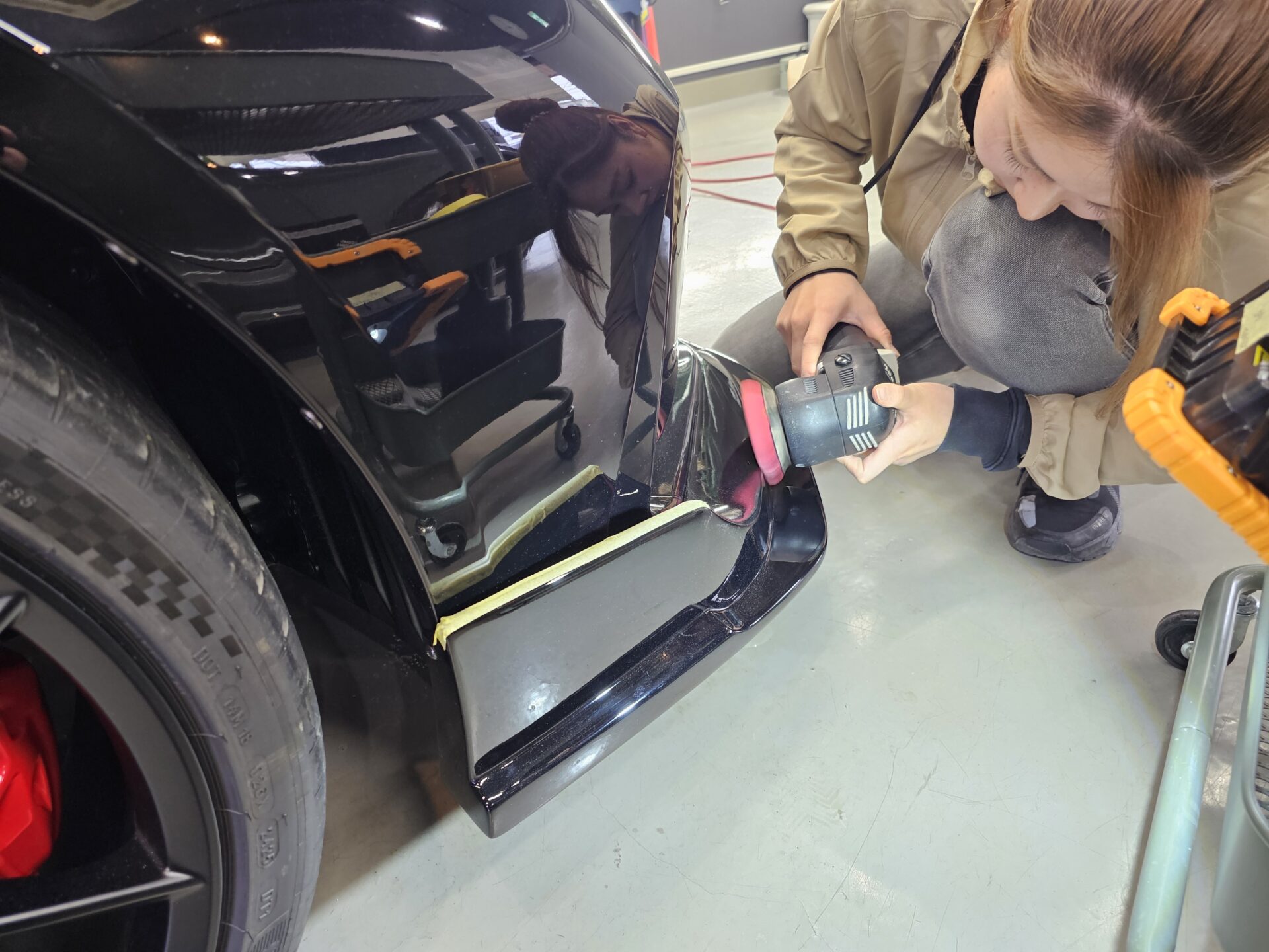 ホンダシビックタイプR FL5 細部磨き