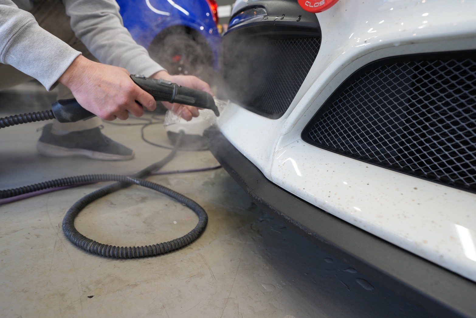 ポルシェ981ケイマンGT4 PPF剥離作業